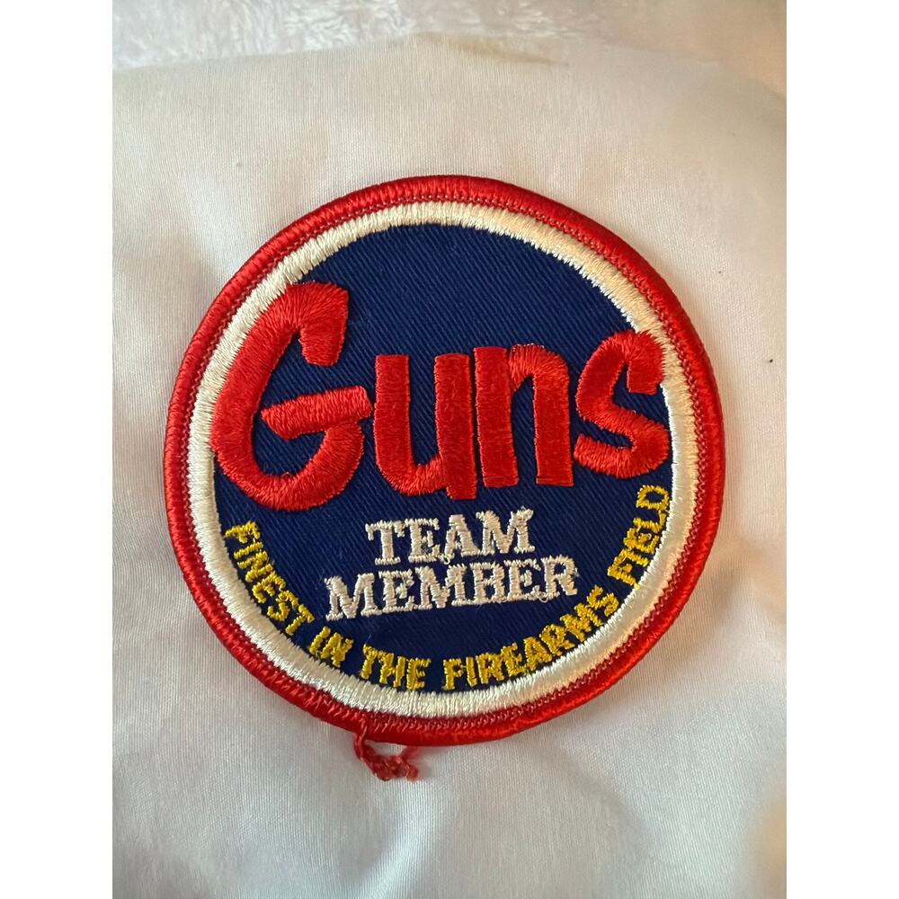Vintage Guns Team Member Embroidered Patch Enjoy The Firearms Free Lifestyle